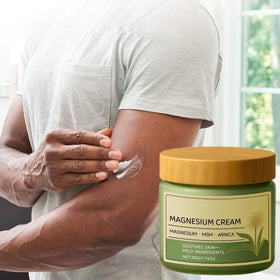 Axnzp ingredients label close-up showing magnesium MSM and arnica blend