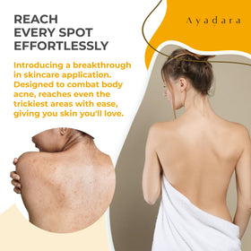 AYADARA spray nozzle close-up highlighting even mist and precise delivery