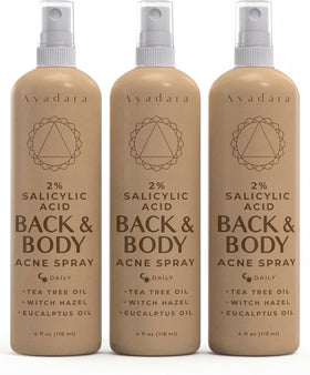 AYADARA front packaging showing 3-pack and clear labeling for convenience