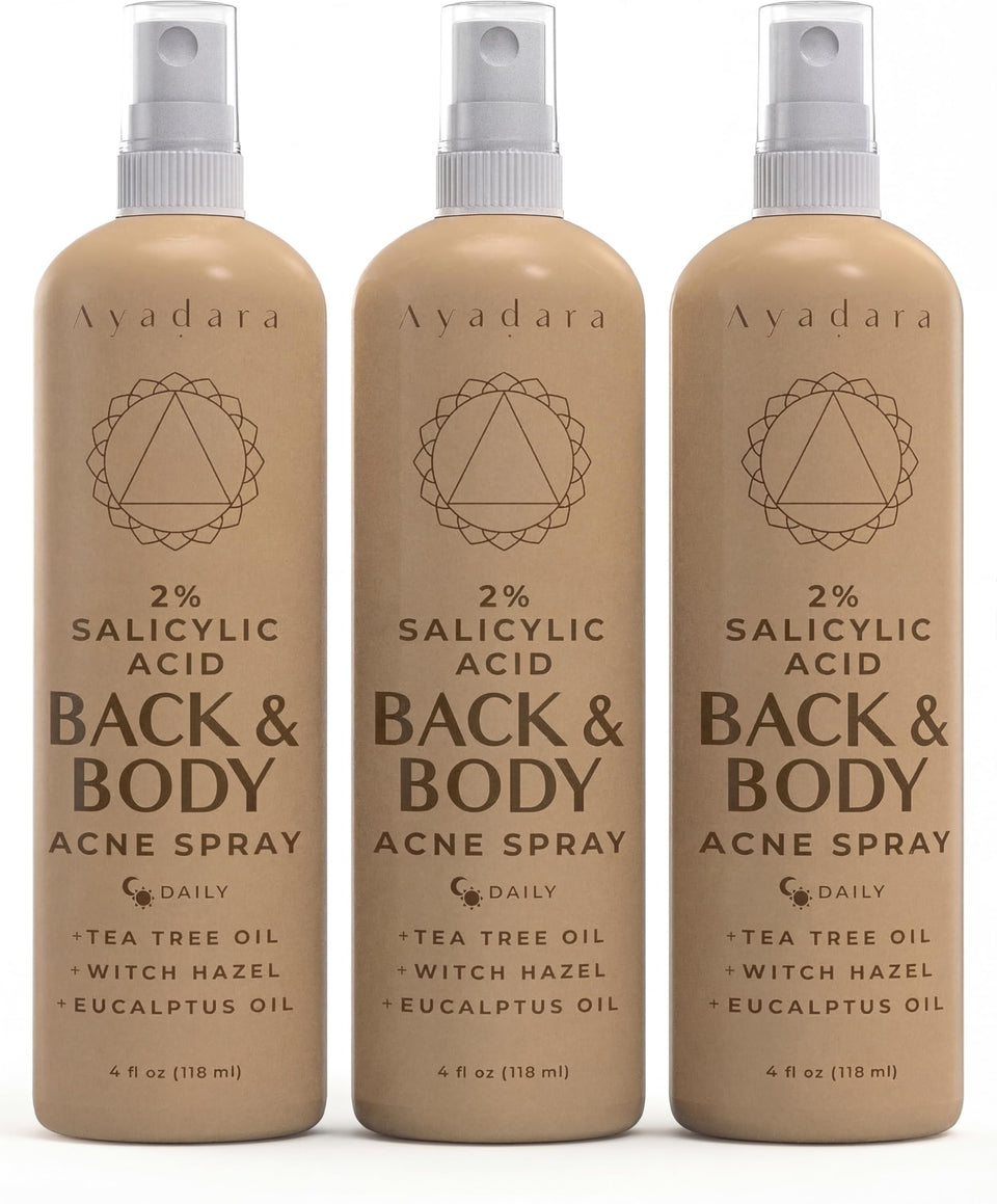 AYADARA front packaging showing 3-pack and clear labeling for convenience