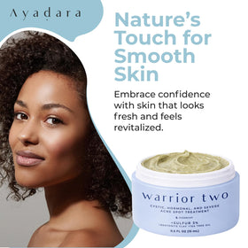 AYADARA nighttime routine scene showing cream use for overnight treatment