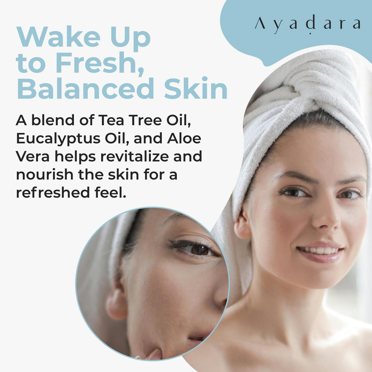AYADARA cream texture close-up highlighting smooth formula and quick absorption