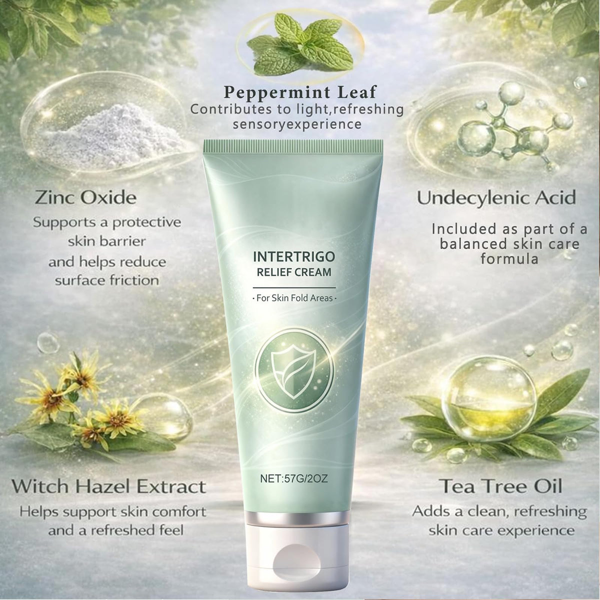 Applying Ayland cream underarm to reduce friction and provide all-day comfort