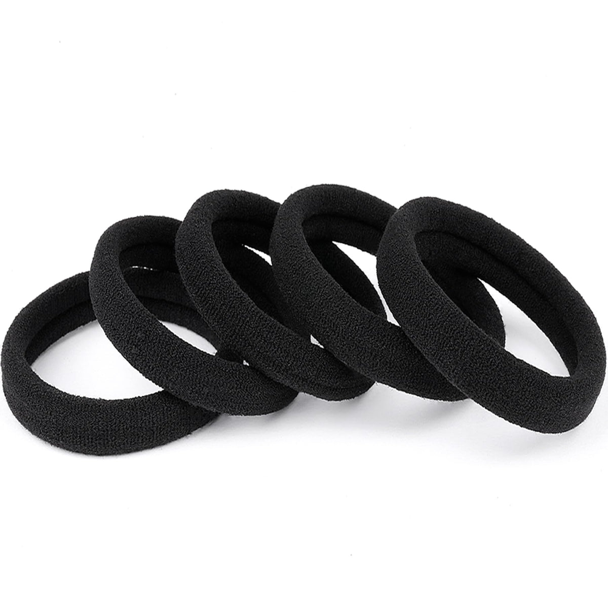 Ayogost front packaging showing 100 black hair ties, reliable supply