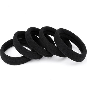 Ayogost front packaging showing 100 black hair ties, reliable supply