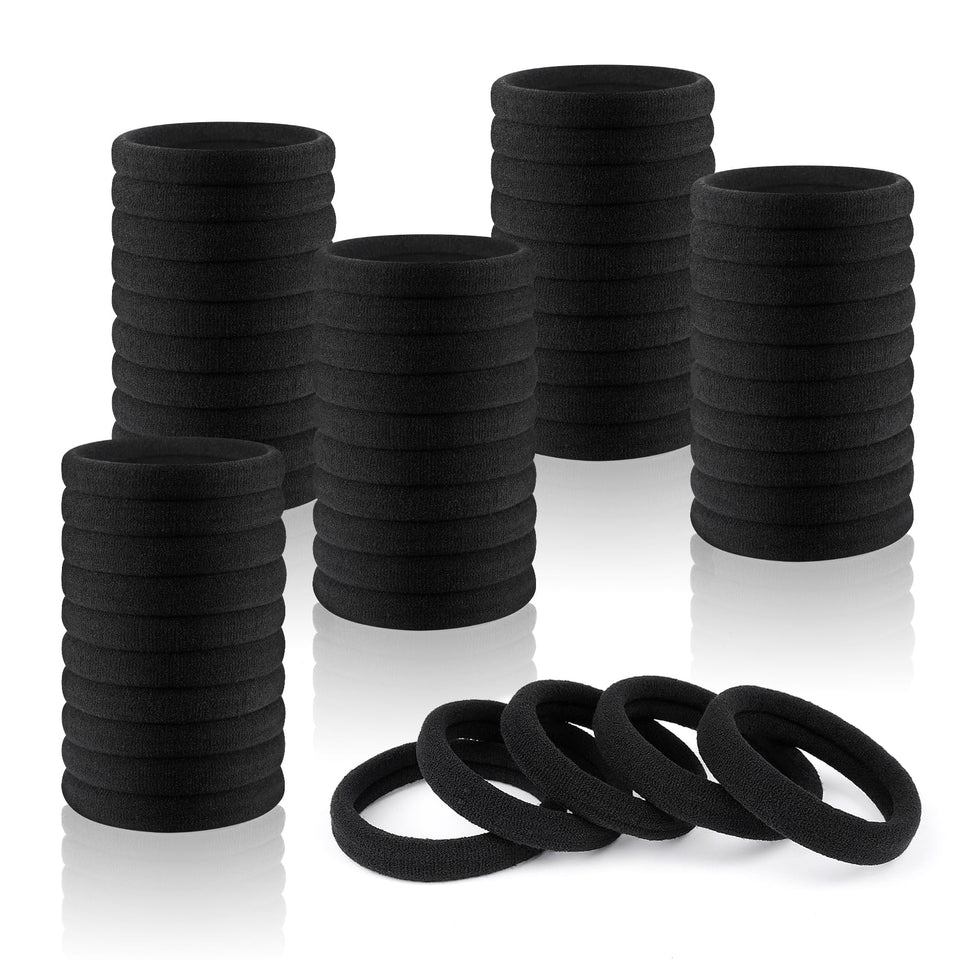Ayogost front packaging showing 180 black hair ties and bulk value