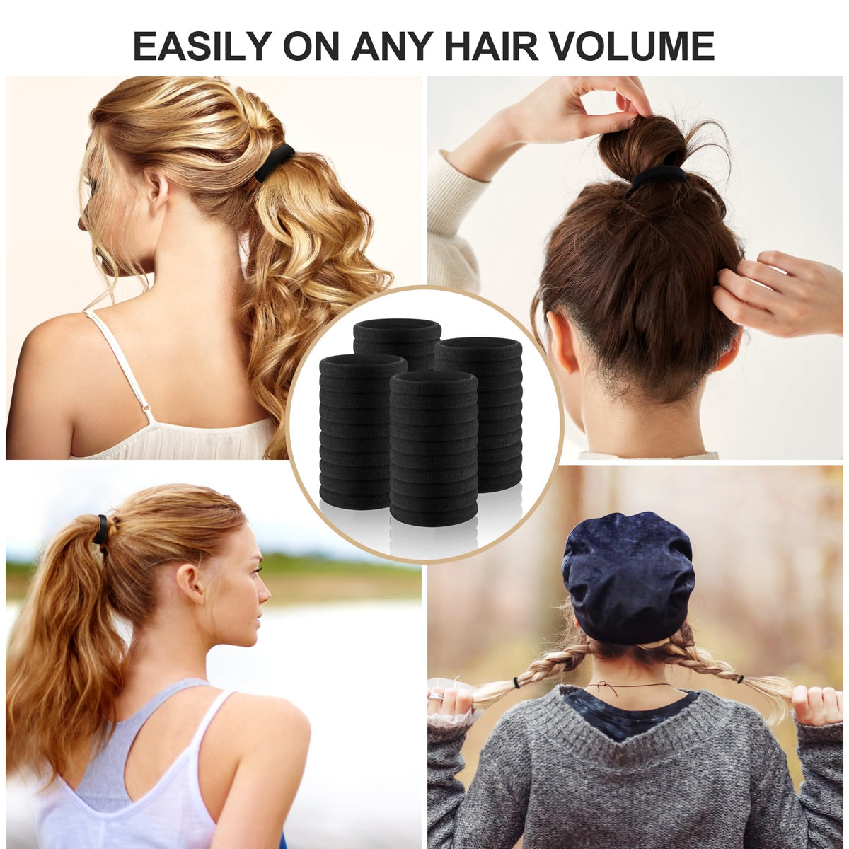 Ayogost model at gym with ponytail showing secure active hold