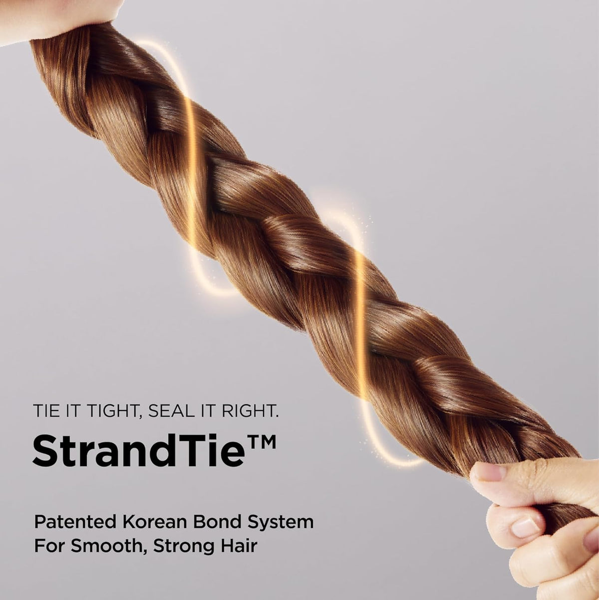 AYUNCHE before and after split ends comparison showing smoother, managed hair