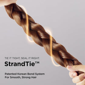 AYUNCHE before and after split ends comparison showing smoother, managed hair