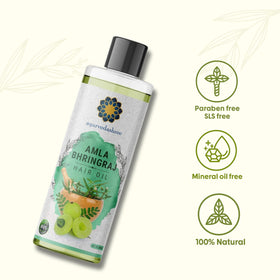 AYURVEDASHREE scalp massage application improving blood flow