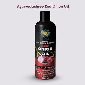 AYURVEDASHREE label closeup highlighting key ingredients and benefits information
