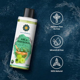 AYURVEDASHREE on bathroom shelf showing daily grooming integration