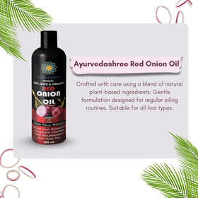 AYURVEDASHREE oil pour texture demonstrating fast-absorbing, non-greasy finish