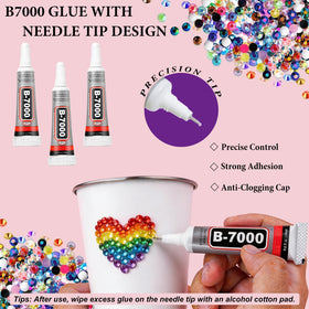 Ayzololo tweezers and pickup pen placing a rhinestone with precision