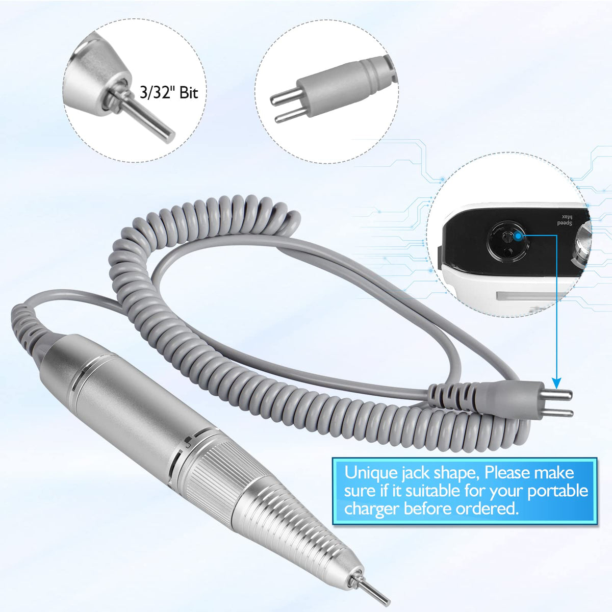 AZ GOGO connector close-up showing 2-pin plug compatibility and secure connection benefit