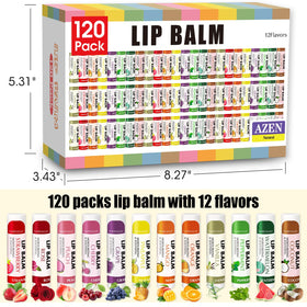 AZEN lip balms styled in a gift basket demonstrating party favor use