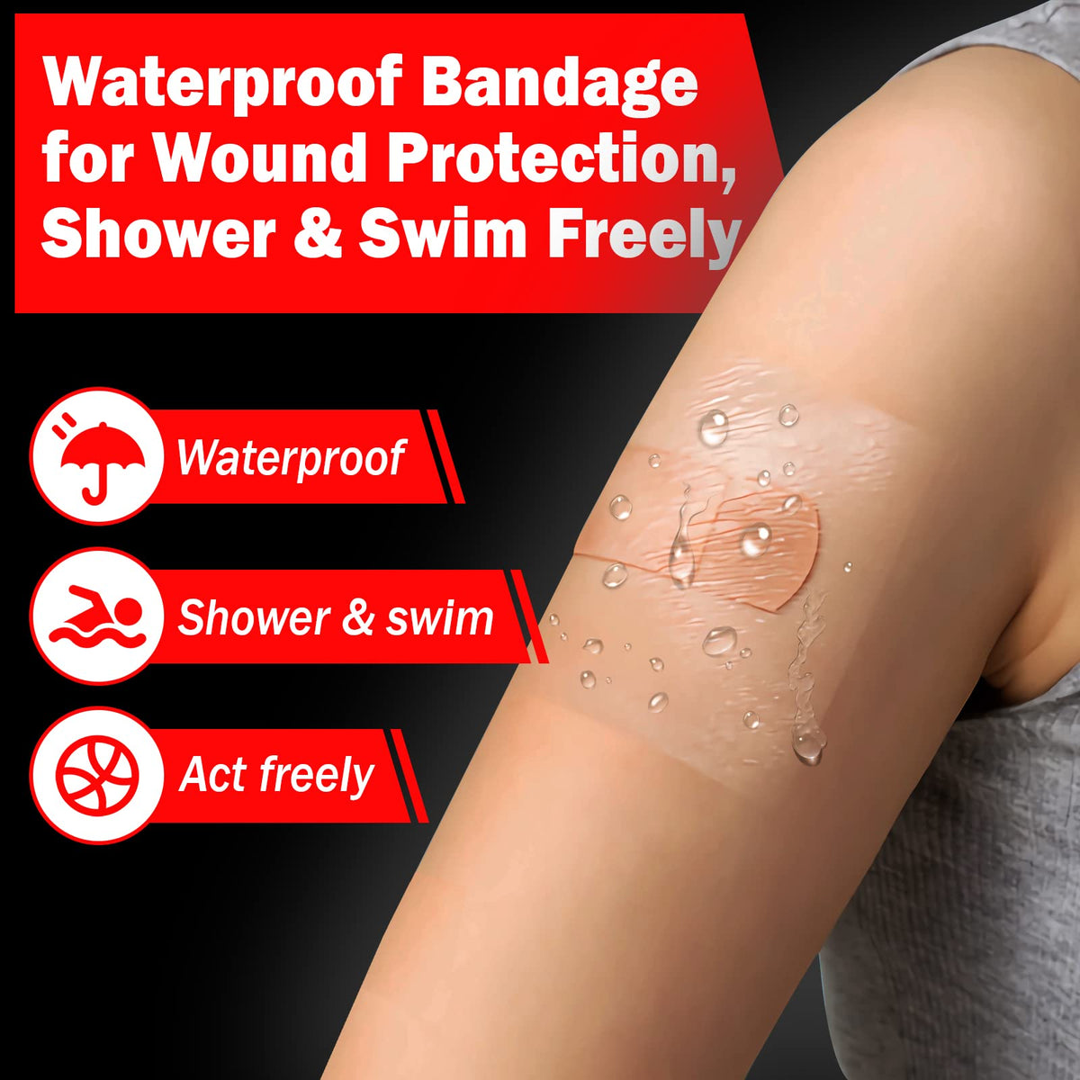 AZEN applied wrap on forearm in daily setting, keeps artwork visible and safe
