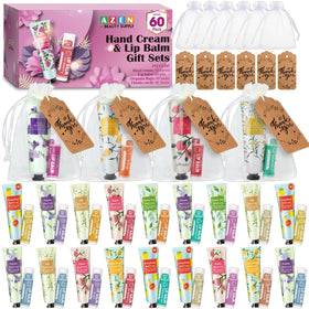 AZEN front packaging showing full 60-set favor collection and components, ideal for event gifts