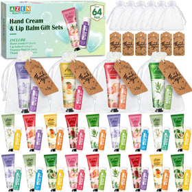 AZEN front packaging showing full 64-piece set and neat presentation benefit