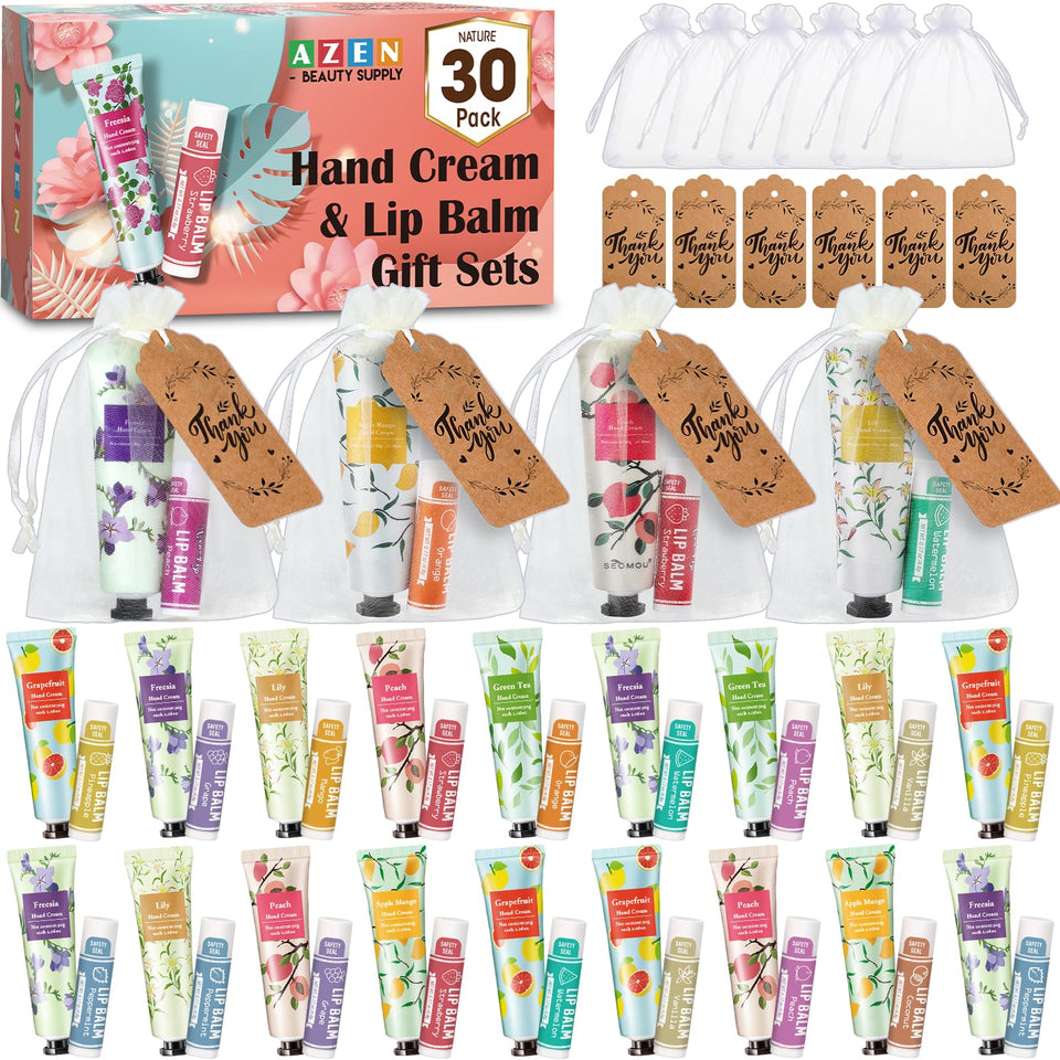 AZEN front packaging showing full 30-set and organized contents for easy gifting