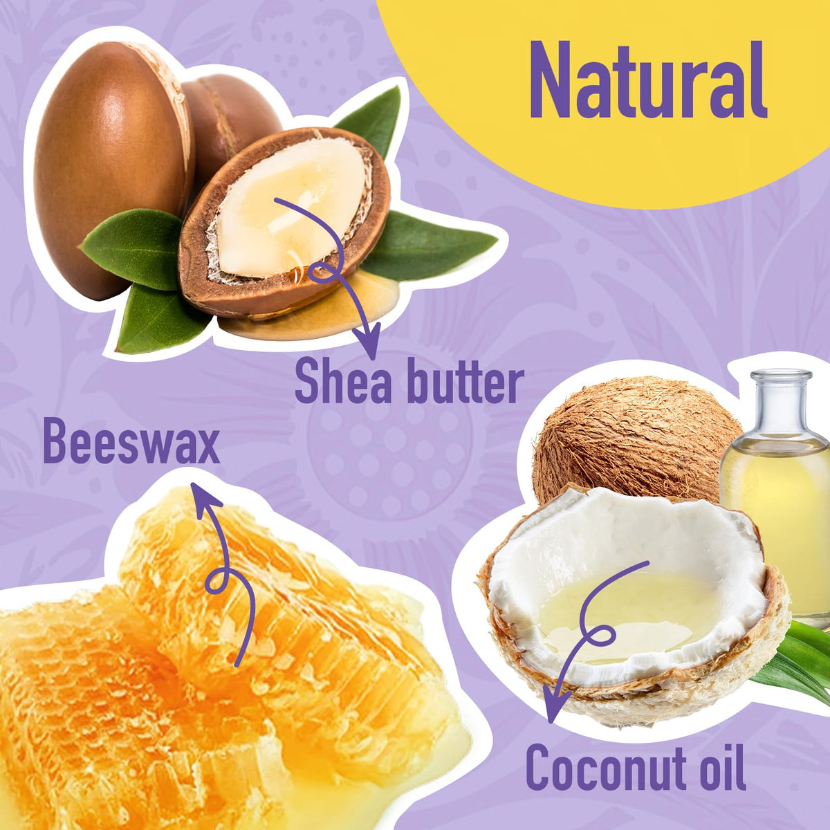 AZEN ingredient label closeup showing coconut oil and vitamin E benefits