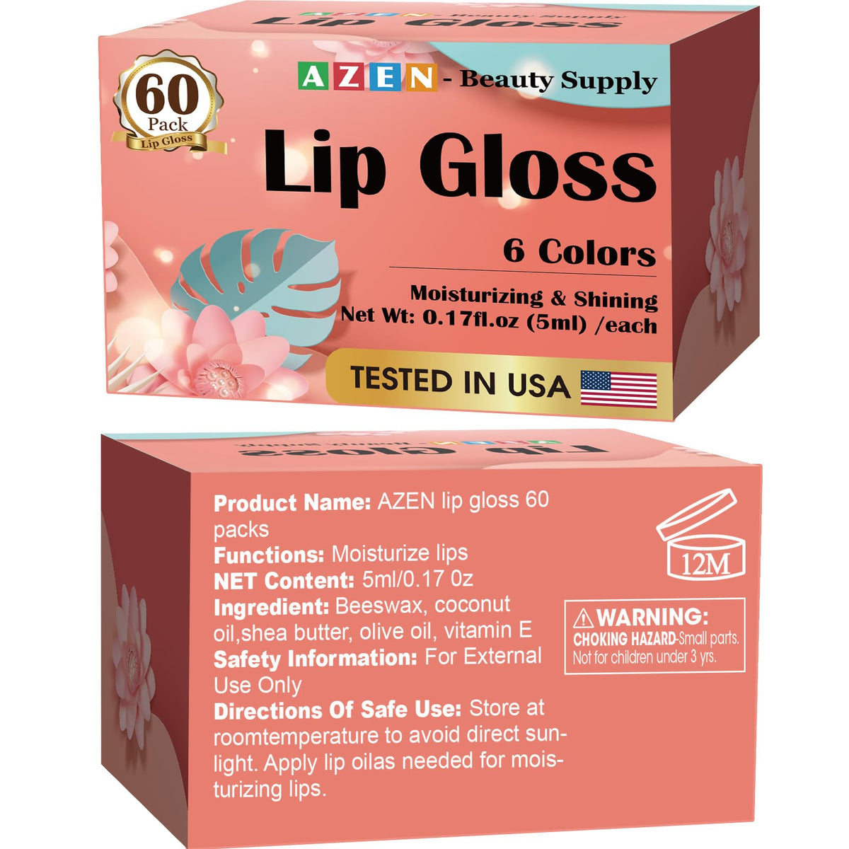 AZEN lip glosses in a handbag with mirror showing ready-to-use convenience benefit