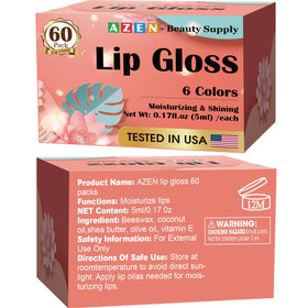 AZEN lip glosses in a handbag with mirror showing ready-to-use convenience benefit