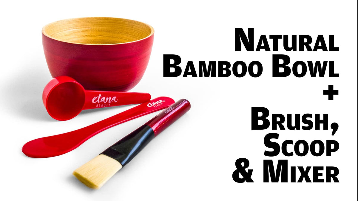 Aztec Secret bamboo bowl and stirrer close-up showing non-metal mixing benefit