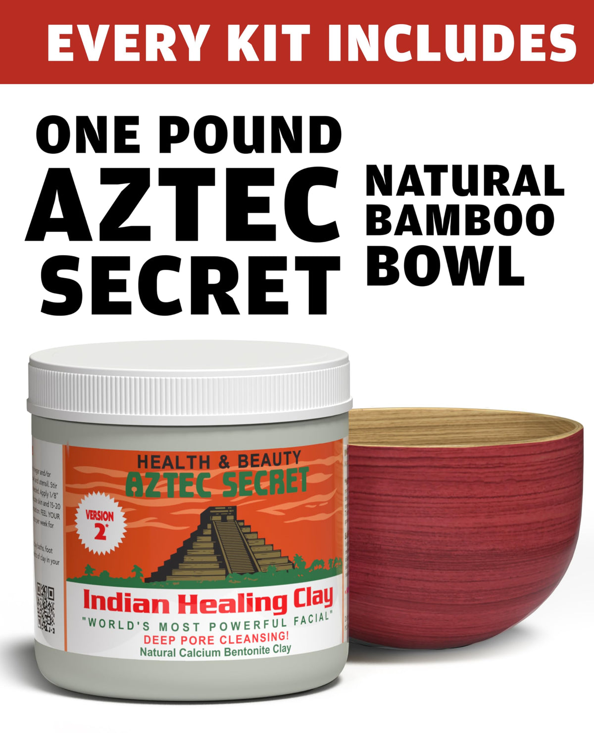 Aztec Secret clay texture close-up highlighting fine mineral powder