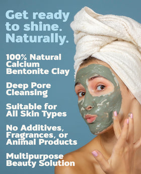 Aztec Secret hair mask demonstration showing scalp clarification
