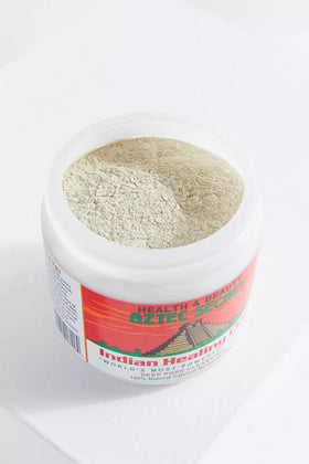 Aztec Secret mixed mask in bowl ready to apply for at-home facial treatment