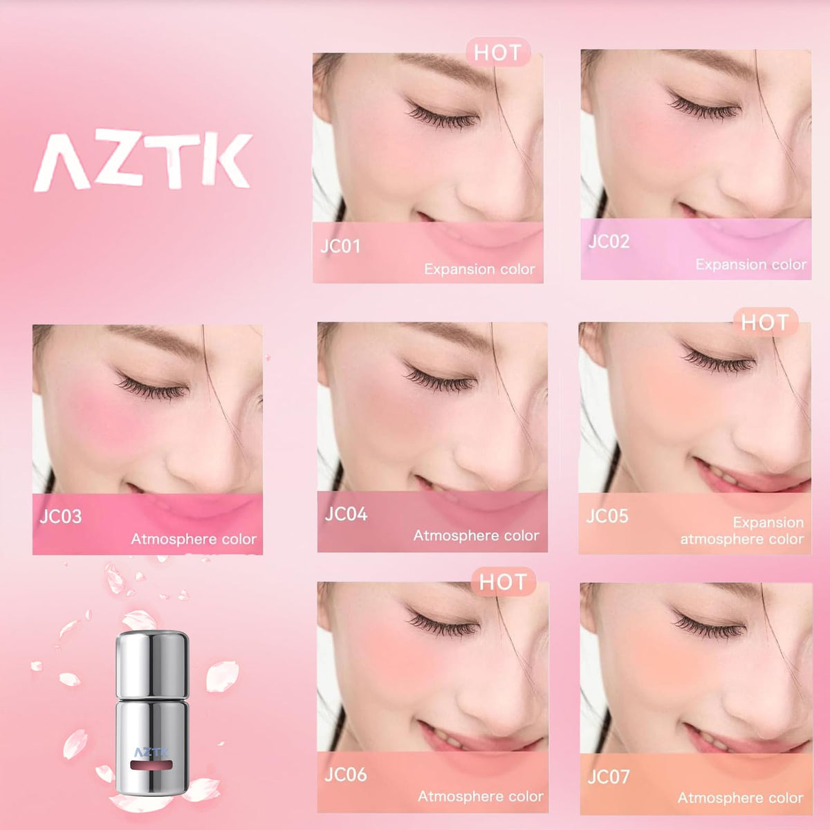 Aztk liquid drop demonstrating smooth high-pigment texture