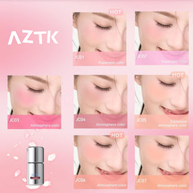 Aztk liquid drop demonstrating smooth high-pigment texture