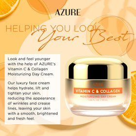 Azure Cosmetics applying cream to hand demonstrating easy absorption