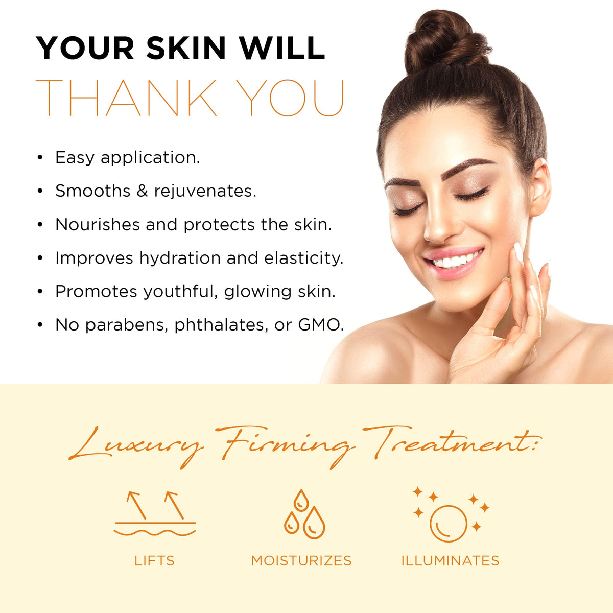 Azure Cosmetics ingredients label close-up highlighting Vitamin C and Collagen
