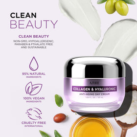 Azure Cosmetics jar side label displaying ingredient clarity and trust