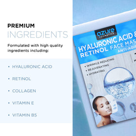 Azure Cosmetics mask applied on model demonstrating smooth fit and instant hydration benefit