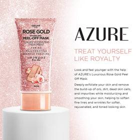 Azure Cosmetics applying mask to face demonstrating even coverage and easy use