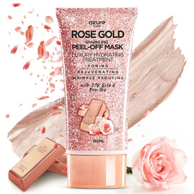 Azure Cosmetics front jar shot showing elegant rose gold packaging and luxury appeal