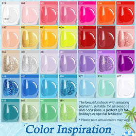 azurebeauty 32 color powders arranged displaying shade range benefit
