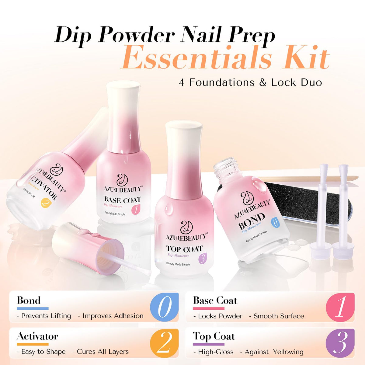 AZUREBEAUTY activator pouring to demonstrate fast hardening benefit