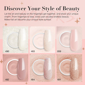 AZUREBEAUTY hand dipping nail into powder demonstrating simple lamp-free application