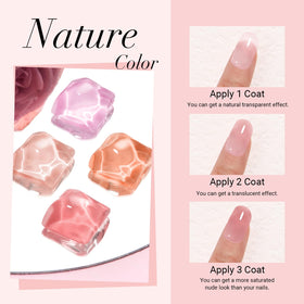 AZUREBEAUTY base activator and top coat bottles for strong adhesion and shine