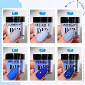 AZUREBEAUTY close-up powder texture highlighting fine glitter and smooth finish