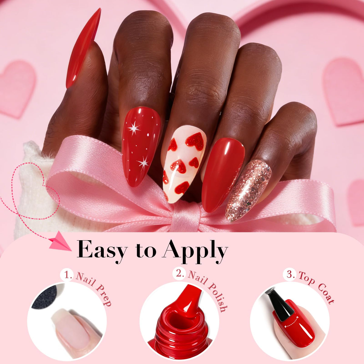 AZUREBEAUTY red cat-eye magnetic effect on nail showing depth and eye-catching shimmer