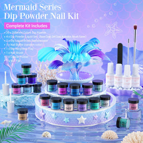 AzureBeauty close-up mermaid glitter powder texture and sparkle