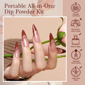 AZUREBEAUTY dip powder recycling tray close-up showing mess-free recovery