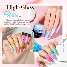 AzureBeauty drill bits and sanding bands laid out benefit: versatile nail prep
