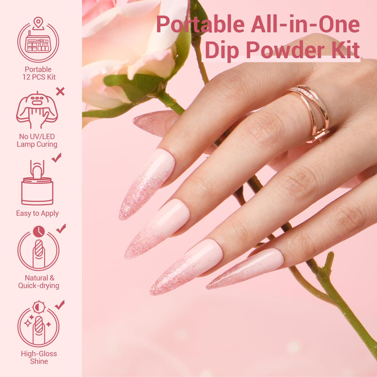 AZUREBEAUTY finished French manicure showcasing lasting glossy result