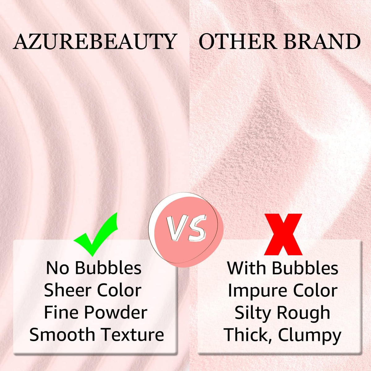 AZUREBEAUTY French manicure demo using clear and pink dip powders for crisp tips